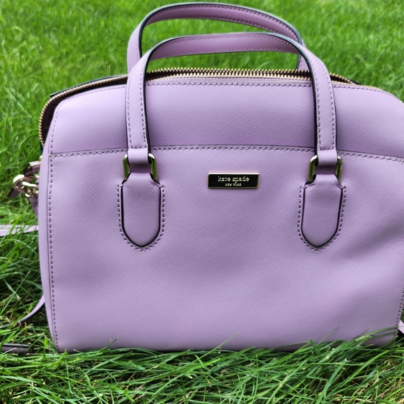 Kate Spade Purple Satchel Bag and Wallet ** SET OF 2! ** - Picture 4 of 11